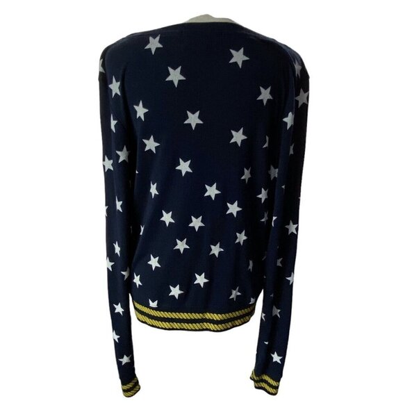 WILDFOX Stars Sailor Rope Nautical Pullover Long Sleeve Top Blue S 22-12 - Picture 2 of 15